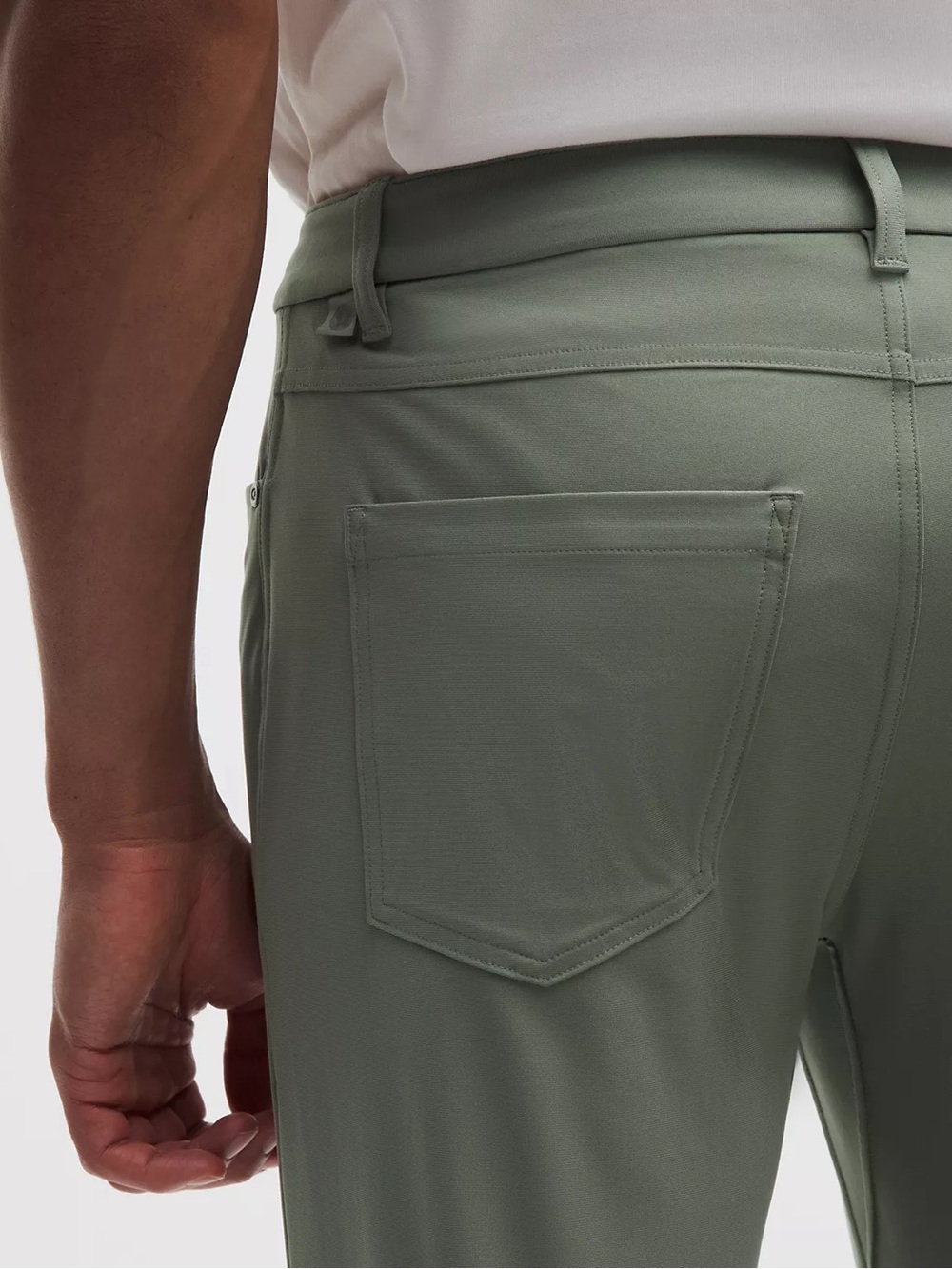 Lululemon Men’s ABC Warpstreme 5 Pocket Pants Olive Green Size 33x30 - Picture 3 of 16